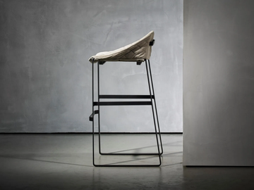 KEKKE LIVING - Upholstered stool by Piet Boon - view 3
